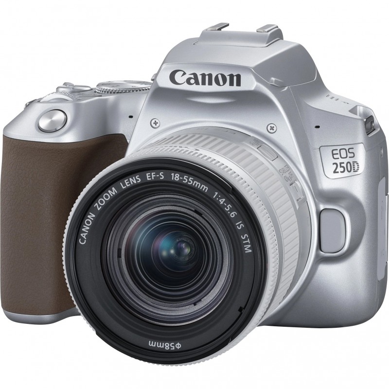 Canon Цифрова фотокамера дзеркальна EOS 250D kit 18-55 IS STM Silver