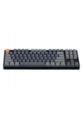 Keychron Клавіатура механічна K8 87Key, Gateron G Pro Blue, Hot-Swap, BT/USB-A, EN/UKR, White Led, Чорний