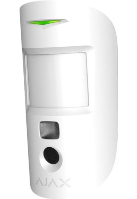 Ajax Датчик руху з покращеною фотофіксацією HDR MotionCam, Jeweller, бездротовий, білий
