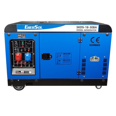 EnerSol Генератор дизельний SKDS-18-3EBA 230/400В 16-18кВт 3Фази електростартер 370кг