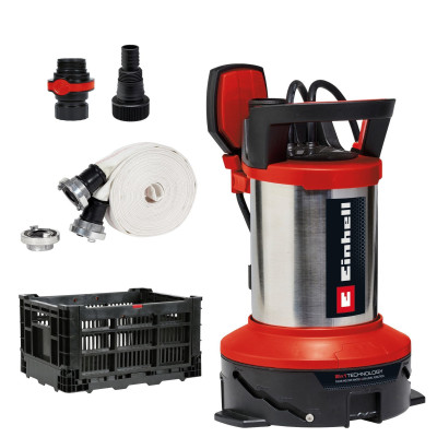 Einhell Насос дренажний Einhell Flutset GE-DP 7535 N LL ECO 750Вт, 18500л/год, вис. 9м, глиб. 7м, нержавіюча сталь, 5.7кг