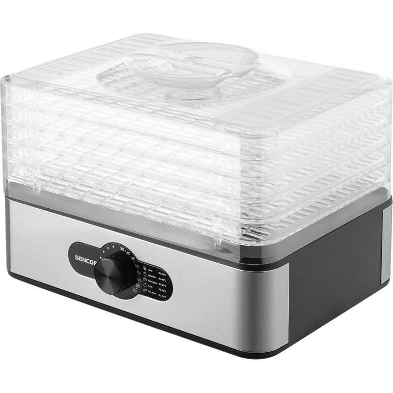 Sencor Сушка для продуктів SFD950SS, 240Вт, 5 піддонів