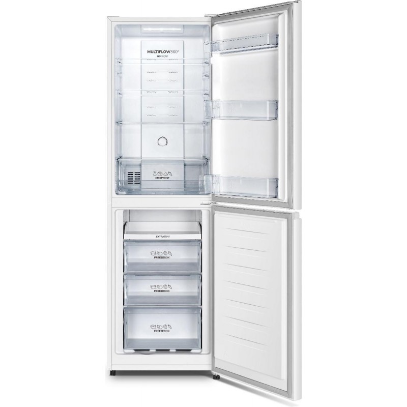 Gorenje Холодильник з нижн. мороз. камерою, 182х55х55см, 2 двері, 171(80)л, А+, NoFrost Plus, Зона св-ті, Білий