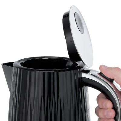 Russell Hobbs Електрочайник Eden, 1.7л, нержавіюча сталь, пластик, чорний