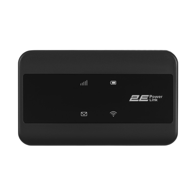 2E Мобільний маршрутизатор PowerLink (MiFi-2) LTE, Wi-Fi4, 1xType-C, 1xCRC9, 2100мА•год чорний