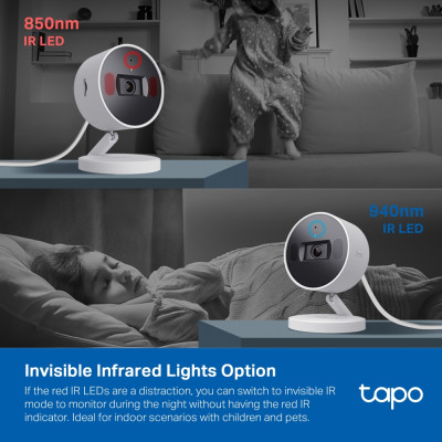 TP-Link IP-камера Tapo C125 4MP N300 microSD motion detection, штучний інтелект