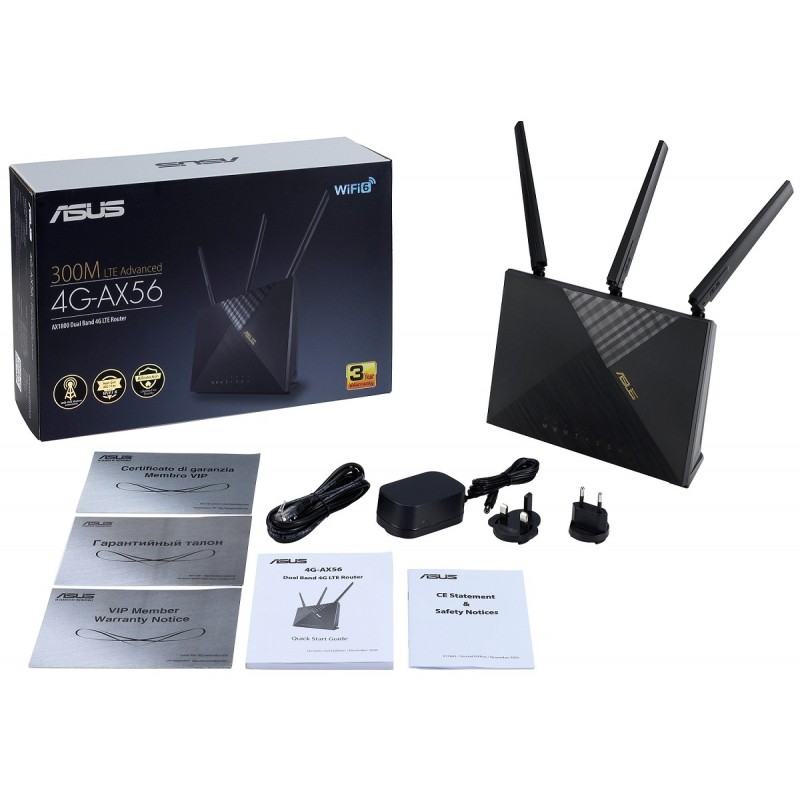 ASUS Маршрутизатор 4G-AX56U AX1800