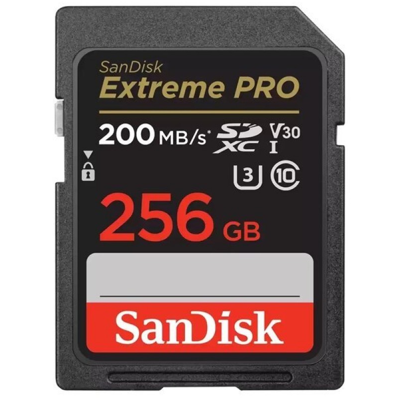 SanDisk Карта пам'яті SD 256GB C10 UHS-I U3 R200/W140MB/s Extreme Pro V30