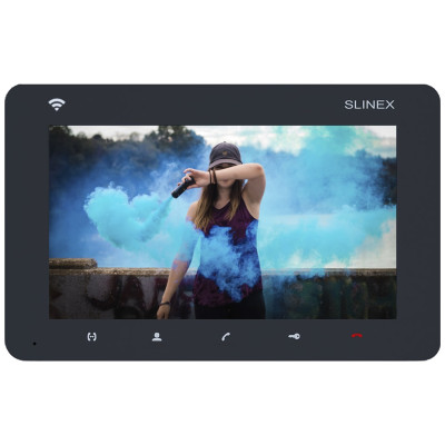 Slinex Відеодомофон SM-07N Cloud, IPS 7", детектор руху, переадресація, графітовий