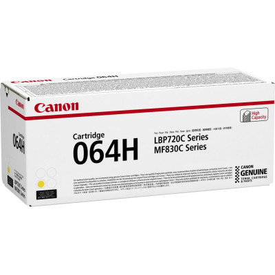 Canon Картридж 064H MF832Cdw/LBP722Cdw Yellow (10500 стор.)