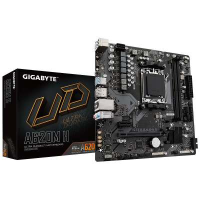 Gigabyte Материнська плата A620M H sAM5 H620M 2xDDR5 M.2 HDMI DP mATX