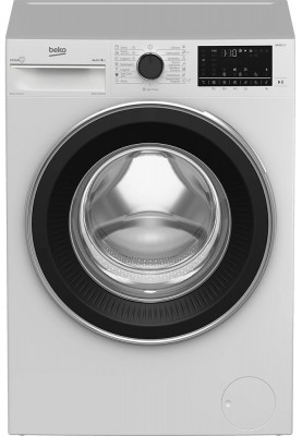 Beko Пральна машина фронтальна, 8кг, 1400, A+++, 55см, дисплей, пар, інвертор, білий