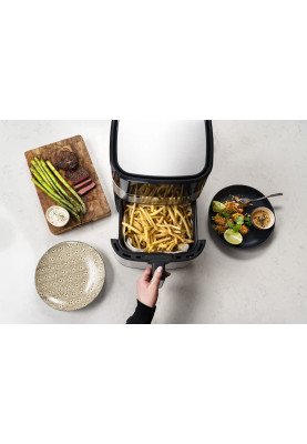 Tefal Мультипіч OBH Nordica EasyFry&Grill, 1550Вт, чаша-4.2л, сенсорне управління, від 40°C до 200°C, пластик, чорно-сірий
