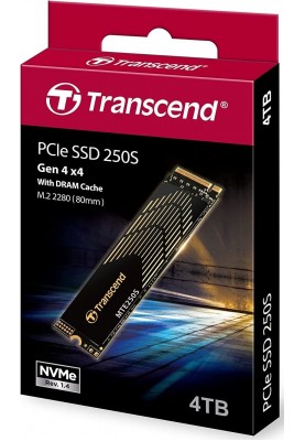 Transcend Накопичувач SSD M.2 4TB PCIe 4.0 MTE250S + розсіювач тепла