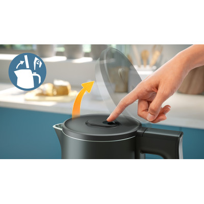 Philips Електрочайник Double Walled Kettle, 1.7л, Strix, з повійними стінками, чорний