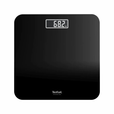 Tefal Ваги Tefal підлогові Premiss, 160кг, AAAx2 в комплекті, скло, чорний