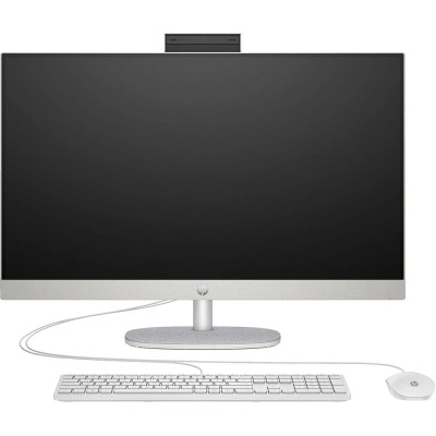 HP Комп'ютер персональний моноблок HP All-in-One 27" FHD IPS AG, Intel U7-155U, 16GB, F1TB, UMA, WiFi, кл+м, DOS, білий