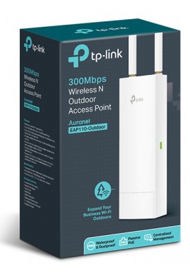 TP-Link Точка доступу EAP110 OUTDOOR N300 1хFE LAN passive PoE зовнішня