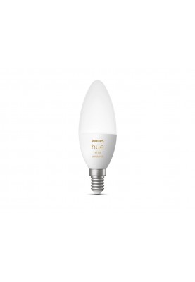 Philips Hue Лампа розумна E14, 5.2W(40Вт), 2200K-6500K, Tunable white, ZigBee, Bluetooth, димування
