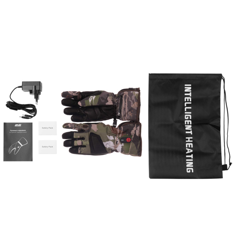 2E Tactical Рукавиці з підігрівом Hunter Camo, розмір XXL