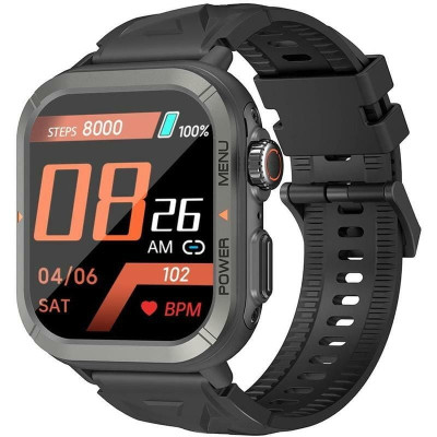 Blackview Смарт-годинник W30 50мм, 1.91", 320*380, TFT, BT 5.3, 128МБ, чорний