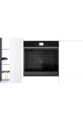 Whirlpool Духова шафа Whirlpool електрична, 73л, A+, дисплей, конвекція, телескопічні напрямні, чорний
