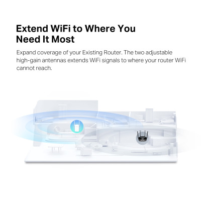 Mercusys Розширювач покриття WiFi ME60X AX1500, 1хGE LAN