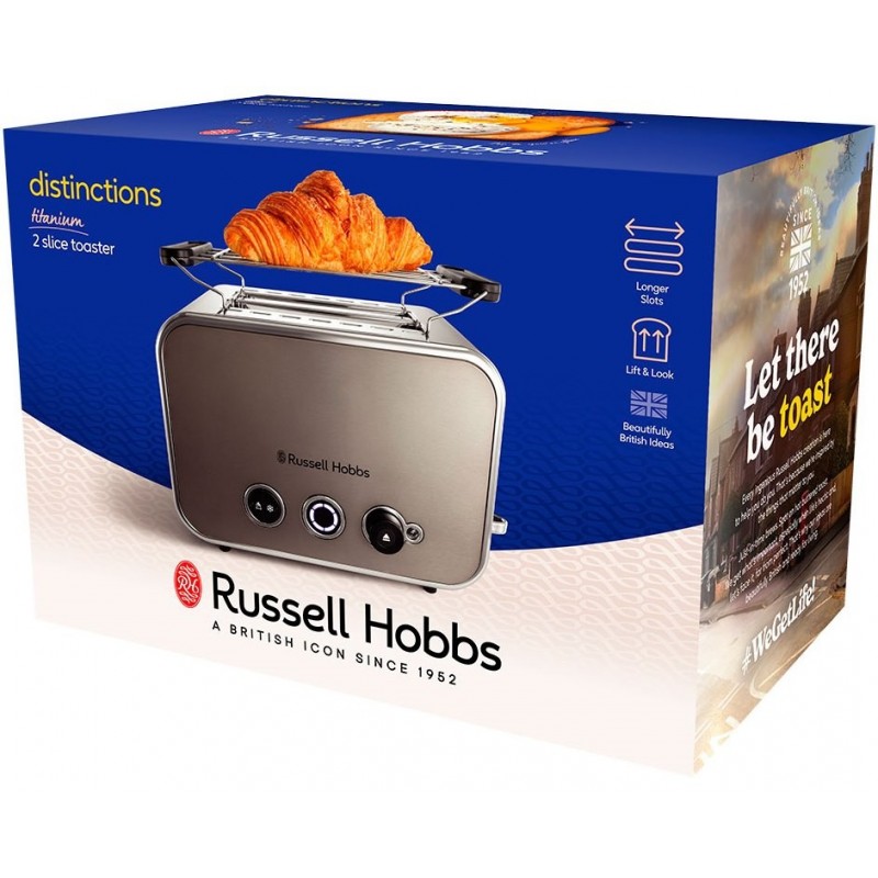 Russell Hobbs Тостер 26432-56 Distinctions 2-Slice, метал