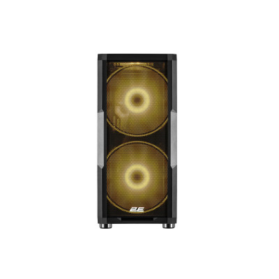 2E Gaming Корпус Contego Neo GW05 без БЖ 2xUSB3.0, 1xUSBType-C, 2x200мм, ARGB, 3x120мм ARGB, VGA 380мм, LCS ready, контролер з пультом, TG Side Panel, EATX, чорний