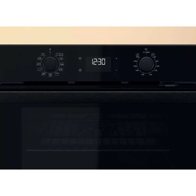 Whirlpool Духовий шафа електричний, 71л, A+, дисплей, конвекція, телескопічні напрямні, чорний