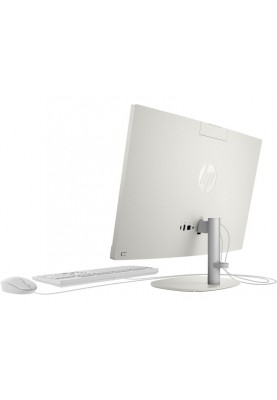 HP Комп'ютер персональний моноблок 240-G10 23.8" FHD IPS AG, Intel i3-N300, 8GB, F256GB, UMA, WiFi, кл+м, 3р, DOS, білий
