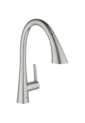 Grohe Змішувач для кухні Scala, довж.виливу - 231мм, поворотний/витяжний, 1важіль, супер сталь