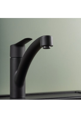 Grohe Змішувач для кухні Start, довж.виливу - 226мм, поворотний, 1важіль, чорний