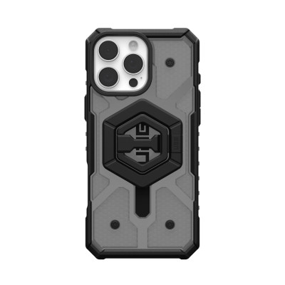 UAG Чохол+магнітне кільце-тримач для iPhone 16 Pro Max, Pathfinder Clear Magsafe, Ash/Black Stand