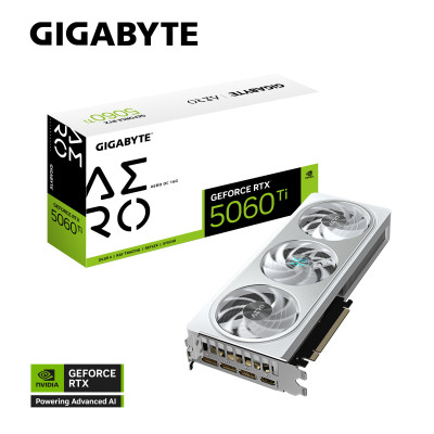 Gigabyte Відеокарта GeForce RTX 5060 Ti 16GB GDDR7 AERO OC