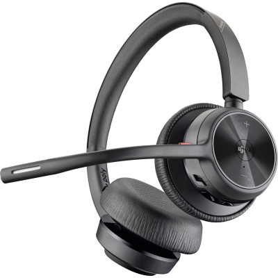 Poly Гарнітура комп'ютерна стерео On-ear Voyager 4320-M з адаптером BT700, USB-C, Bluetooth, всеспрямований, Acoustic fence, сертифікат Microsoft Teams, чорний