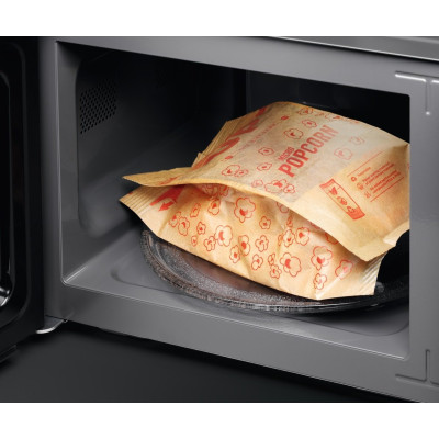 Electrolux Мікрохвильова піч 25л, мех. керування, 900Вт, гриль, дисплей, інвертор, титан