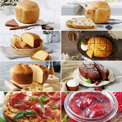 Panasonic Хлібопічка 700Вт, програм-18, макс.ваг -1кг, форма-круг, пластик, чорний