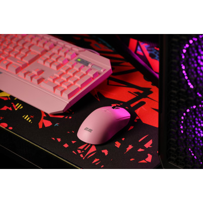 2E Gaming Миша MG355 WL, RGB, USB-A/WL, розовий