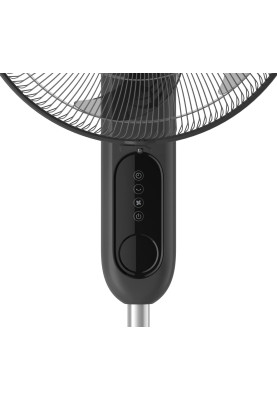 Philips Вентилятор підлоговий Series 1001, 45см, 47Вт, пульт ДК, опора кругла, ароматерапія, чорний