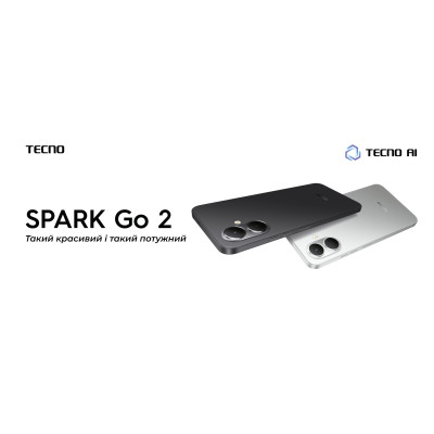 TECNO Смартфон Spark Go 2 (KM4) 6.67" 3/64ГБ, 2SIM, 5000мА•год, Veil White