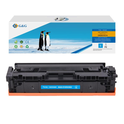 G&G Картридж G&G для Canon 067H MF651Cw/MF655Cdw/MF657Cdw/LBP631Cw/LBP633Cdw Cyan (2350 стор)