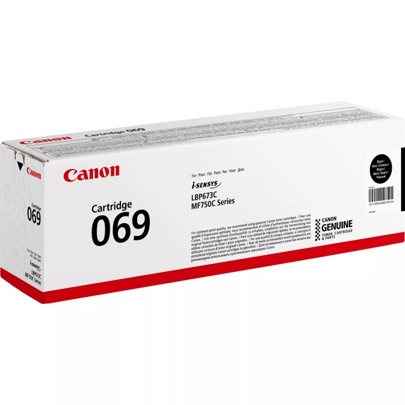 Canon Картридж 069 MF752Cdw/MF754Cdw/LBP673Cdw Black (2100 стор)