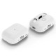 Spigen Чохол для Apple AirPods Pro 2 Silicone Fit, White+Strap Gray