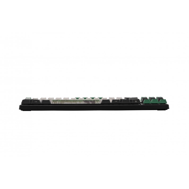 Varmilo Клавіатура механічна VEM87 Panda R2 87Key, EC V2 Ivy, USB-A, EN/UKR, White Led, Зелений
