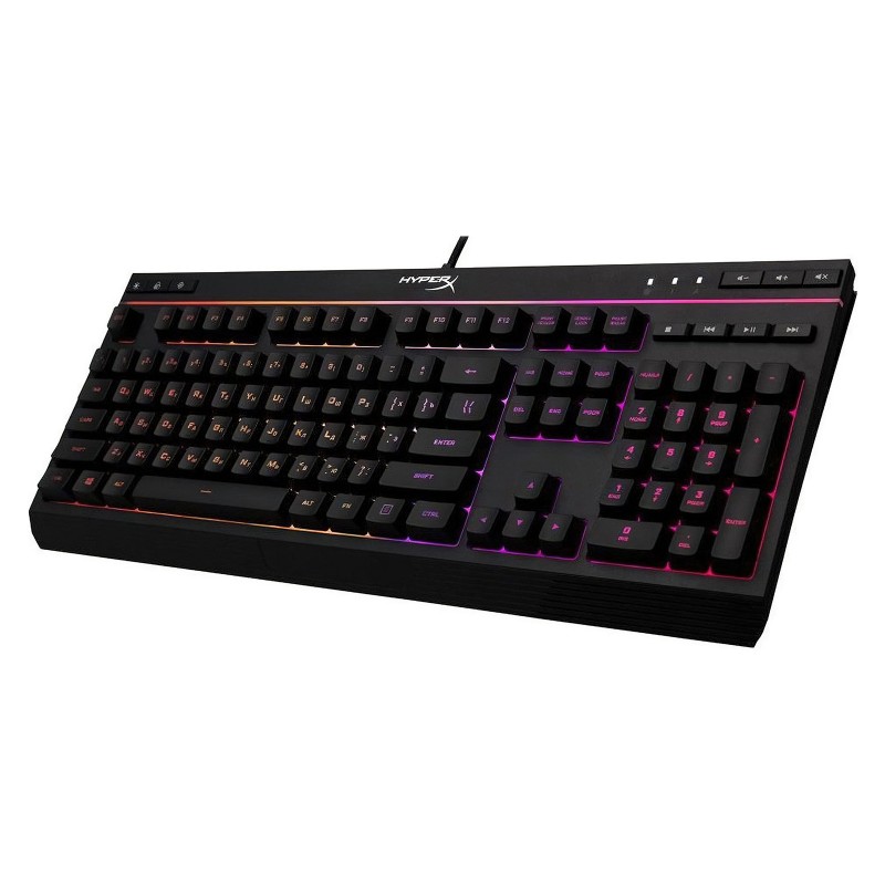 HyperX Клавіатура мембранна Alloy Core 117key, USB-A, EN/UK, RGB, чорний