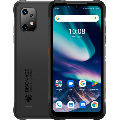 UMIDIGI Смартфон BISON X20 NFC 6.53" 6/128ГБ, 2SIM, 6000мА·год, чорний