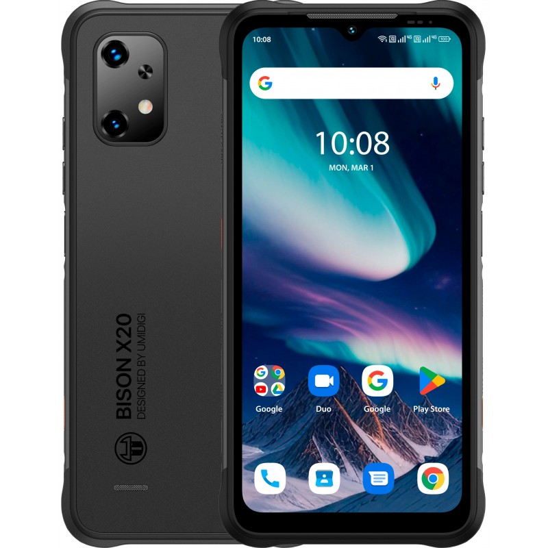 UMIDIGI Смартфон BISON X20 NFC 6.53" 6/128ГБ, 2SIM, 6000мА·год, чорний