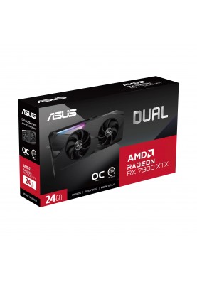 ASUS Відеокарта Radeon RX 7900 XTX 24GB GDDR6 DUAL OC DUAL-RX7900XTX-O24G