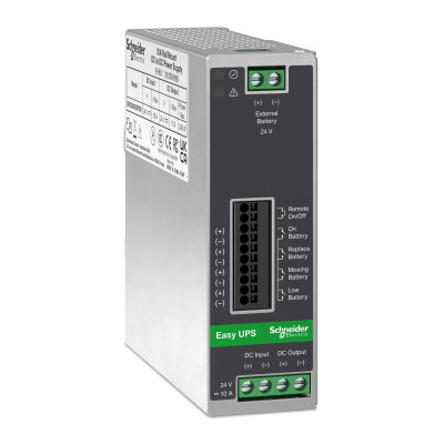 APC Джерело безперебійного живлення Easy UPS, 24В DC-DC, монтаж на DIN-рейку, промисловий, 10A